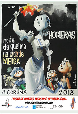Hogueras San Juan cartel 2018